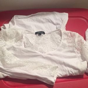 Back lace shirt